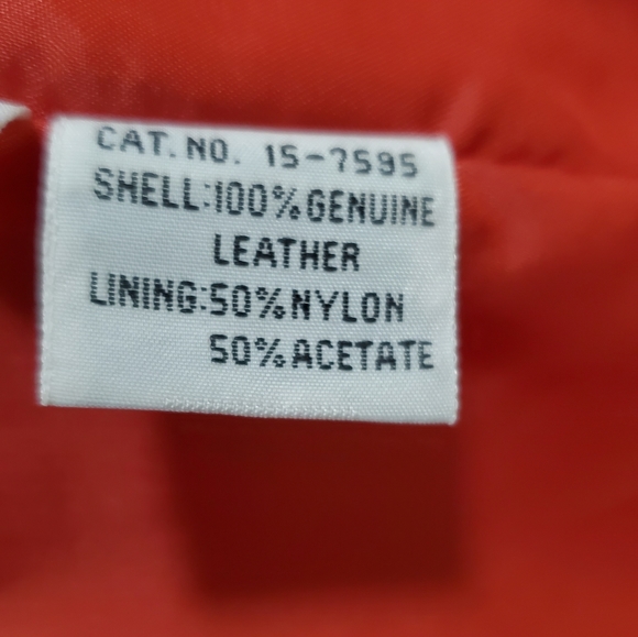 Toffs vintage brick red leather jacket size large - Picture 6 of 8